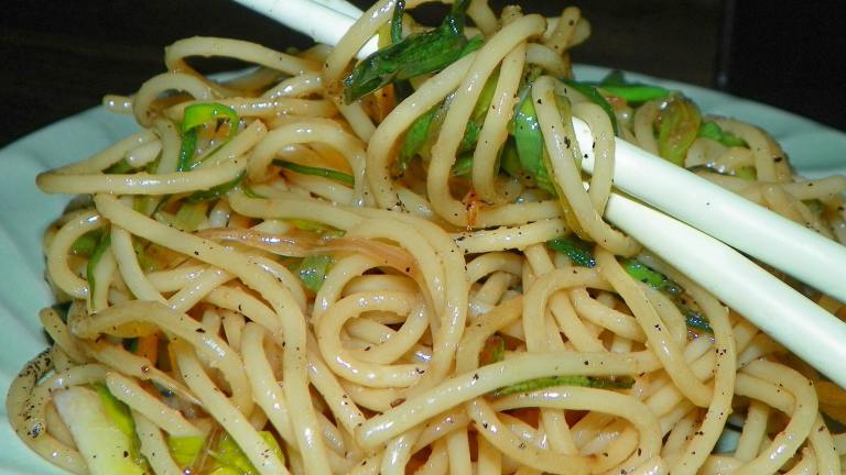 Linguine With Green Onions created by Baby Kato