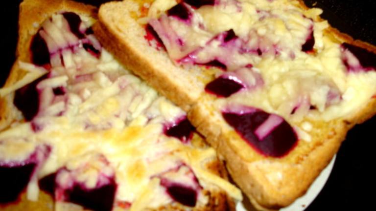 White Toast With Cheddar and Beetroot created by Sarah_Jayne
