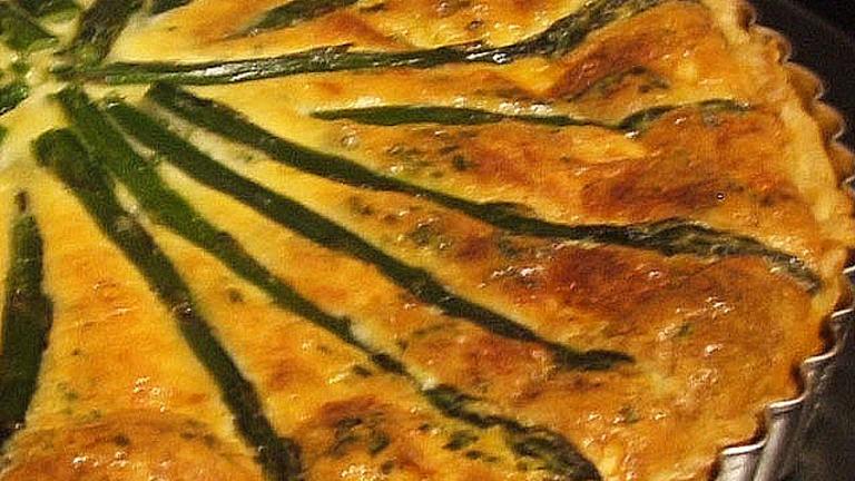 Smoked Salmon and Asparagus Quiche Created by Fairy Nuff