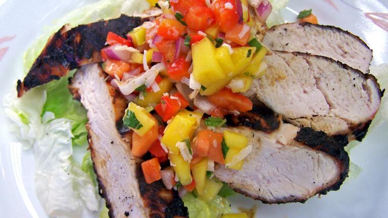 Grilled Lime-Cilantro Chicken With Mango Salsa created by Rita1652