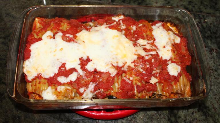 Cheese and Mushroom Manicotti created by donnawh