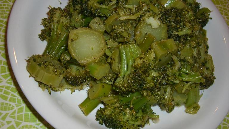 Steamed Broccoli Italian Style Created by ChefLee