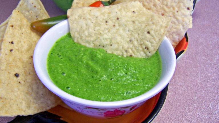 Smooth and Spicy Poblano Salsa Created by Rita1652