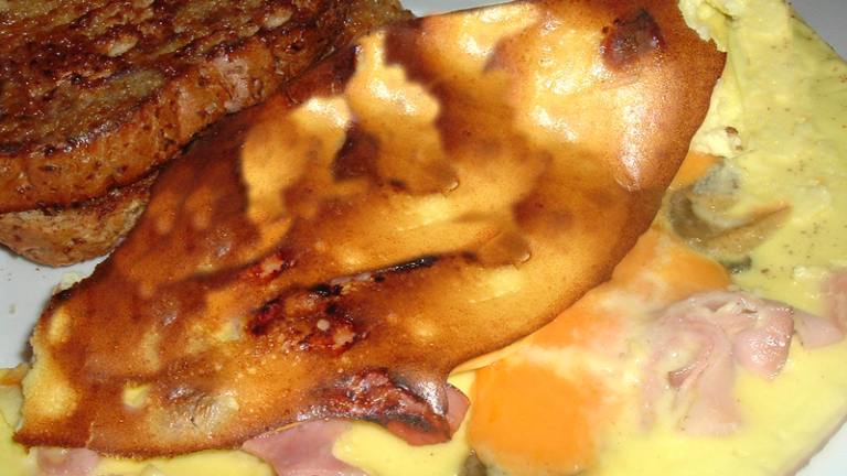 Ham, Mushroom and Cheese Omelette Created by Bergy