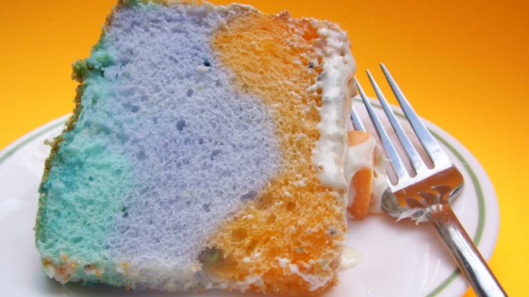 Tie-Dyed Angel Food Cake Created by Chef Mommie