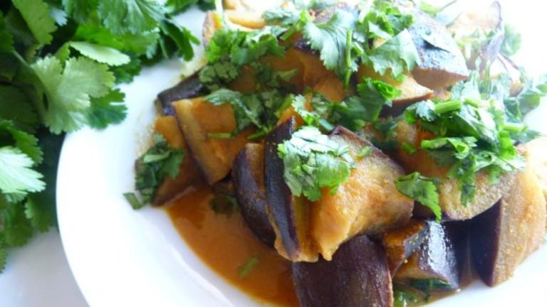 Spicy Stir-Fried Eggplant (Aubergine) Created by Tea Jenny