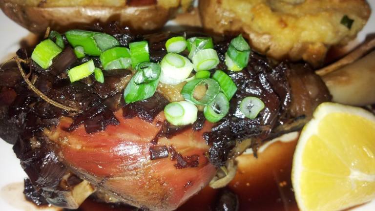 Lamb Shanks With Wine Sauce Recipe - Food.com