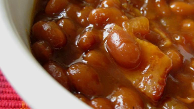 Sweet Tangy Baked Beans created by Caroline Cooks