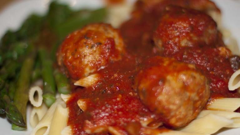 Kittencal's Low-Fat Parmesan Turkey Meatballs Created by Riverside Len