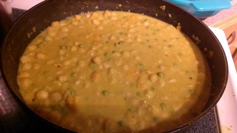 Sweet Potato and Chickpea Curry Created by veganking