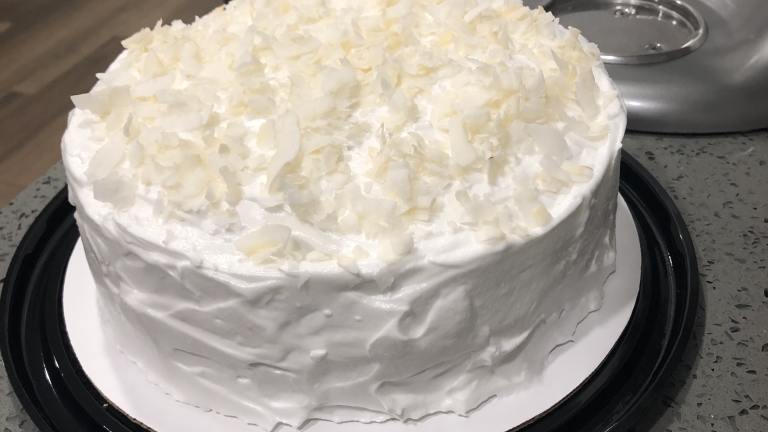 Double Coconut Cake With Fluffy Coconut Frosting created by Katherine