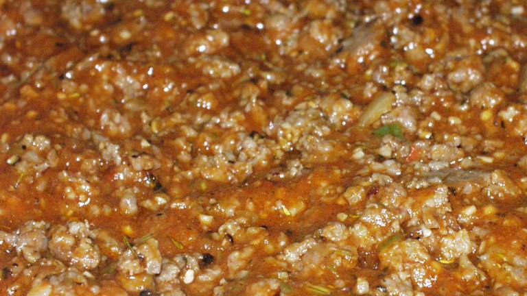Spicy  Italian Sausage Sauce (For Pizza or Pasta's) Created by Marsha D.