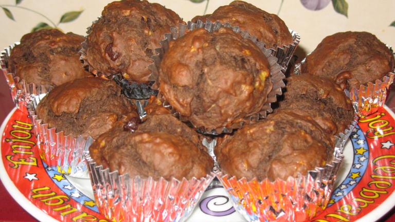 Double Chocolate-Banana Muffins (Healthy) Created by Kim S.