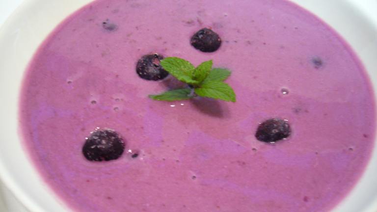 Chilled Czech Blueberry Soup (Boruvkova Polevka Studena) created by cookiedog