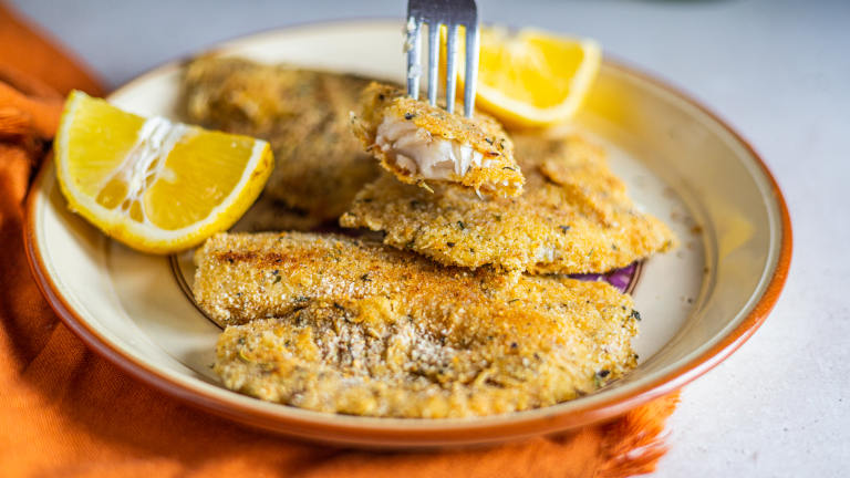 Parmesan Crusted Tilapia Created by LimeandSpoon