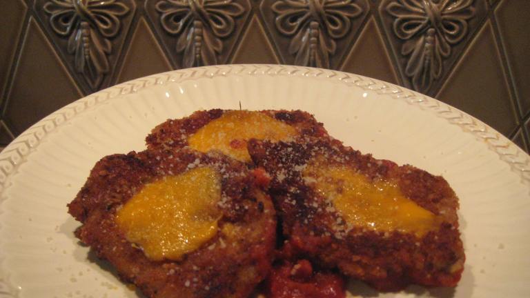 Pork Cutlets Parmesan with Tomato Sauce Created by gailanng