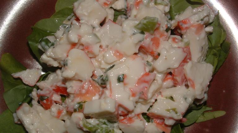 Imitation Crab Salad on Lettuce or in Wrap/Pita created by Bibliobethica