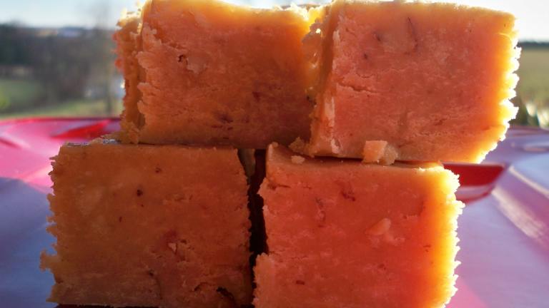 Peanut Butter Cheese Fudge Created by CookingONTheSide 