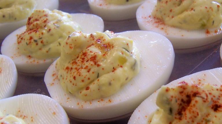 Yummy Deviled Eggs Created by Parsley