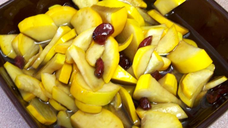 Warm Green and Yellow Squash Salad With Cranberry Vinaigrette created by Rita1652