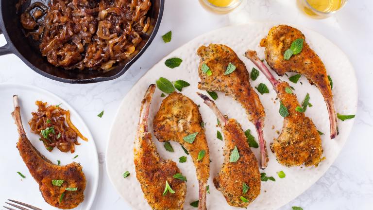 Mint Lamb Chops With Caramelized Shallots Recipe - Food.com