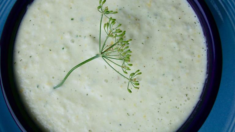 Chilled Cream of Cucumber Soup Created by COOKGIRl
