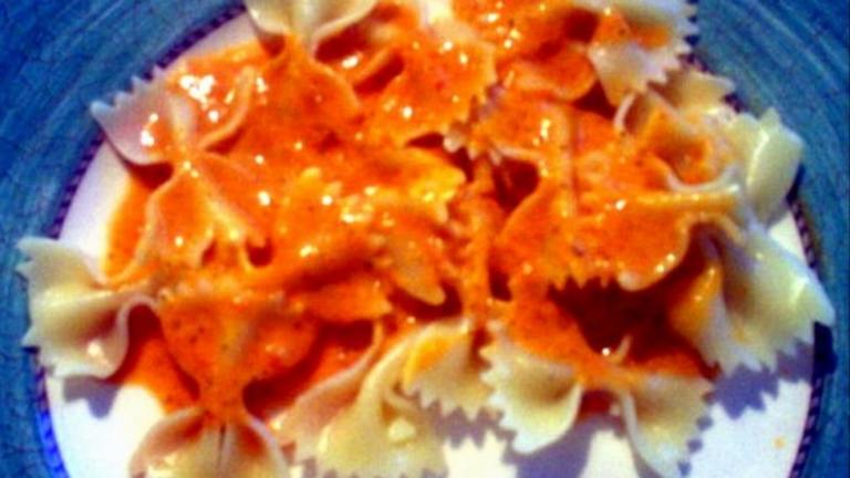 Fettuccine With Roasted Red Pepper Sauce created by LMillerRN