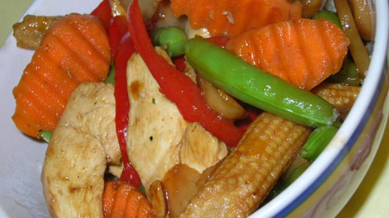 Honey Ginger Chicken Stir-Fry created by justcallmetoni