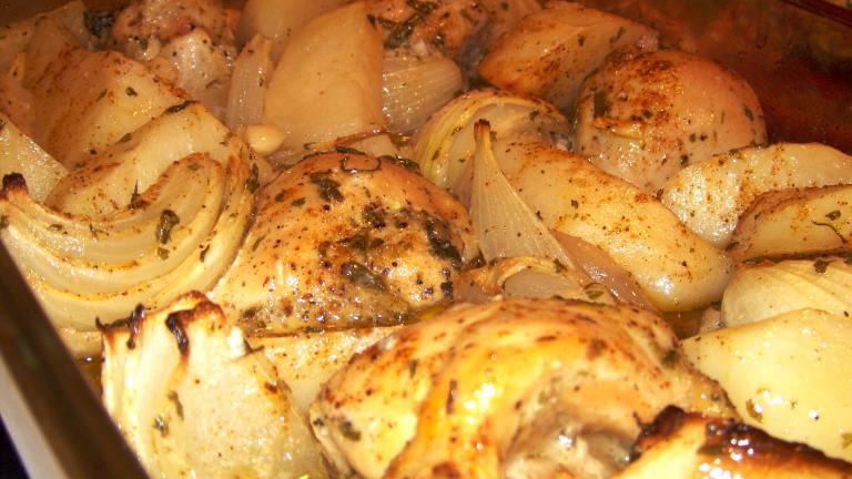 Roasted Chicken With Rosemary, Lemon and Garlic Created by Elly in Canada
