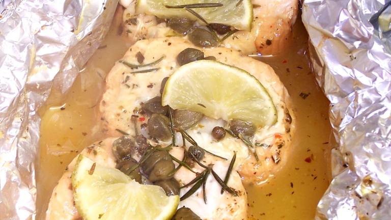 Salmon With Lemon Capers and Rosemary Created by Rita1652
