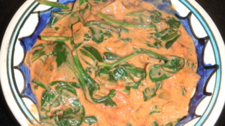 Tanzanian Curried Spinach With Peanut Butter created by Leggy Peggy