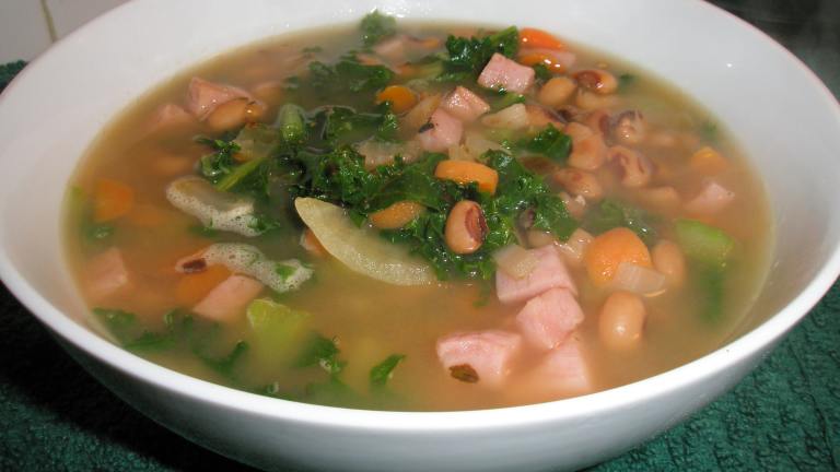 Black Eyed Pea Soup With Ham and Greens created by dicentra