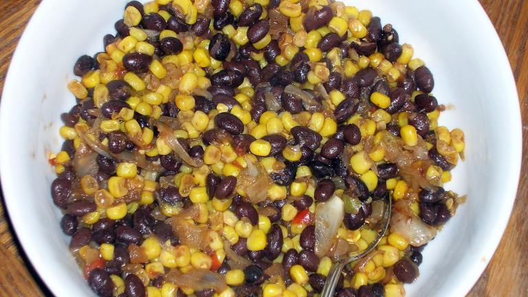 A Side of Black Beans and Corn Created by morgainegeiser