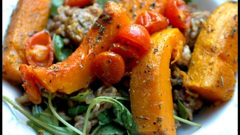 Lentil, Squash and Feta Salad created by Sackville