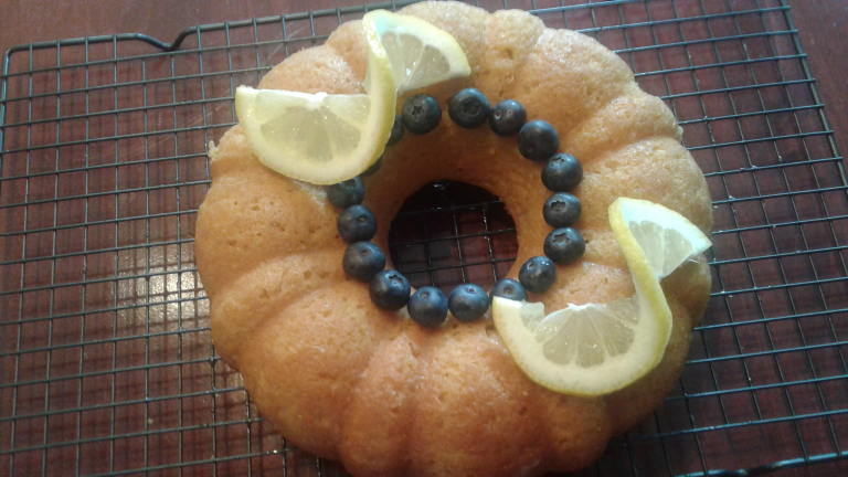 Lemon Tea Cake With Honey Glaze (Low-Fat and Whole-Wheat) Created by Carol J.