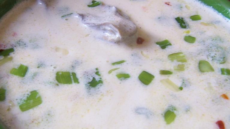 Creamy Oyster Stew Created by Parsley