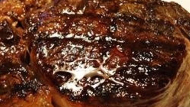 Bourbon Barbecued Rib-Eye Steaks created by Diana Shining Star