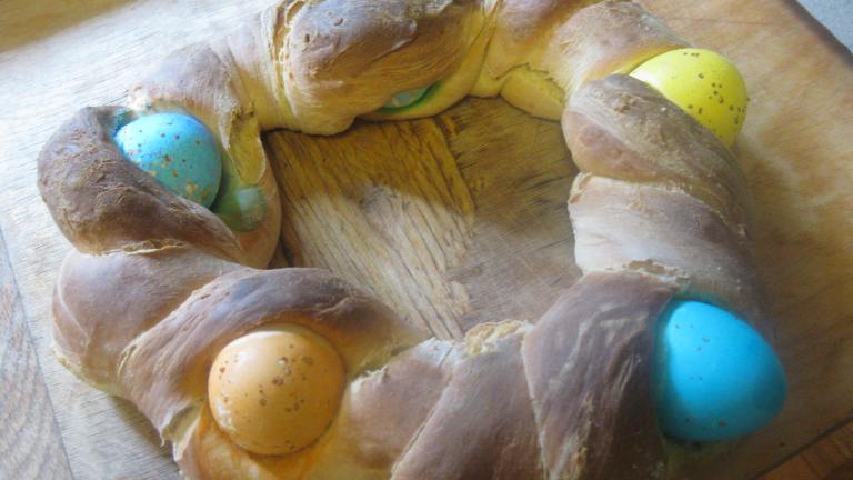 Polish Braided Easter Egg Bread Created by truckerboo