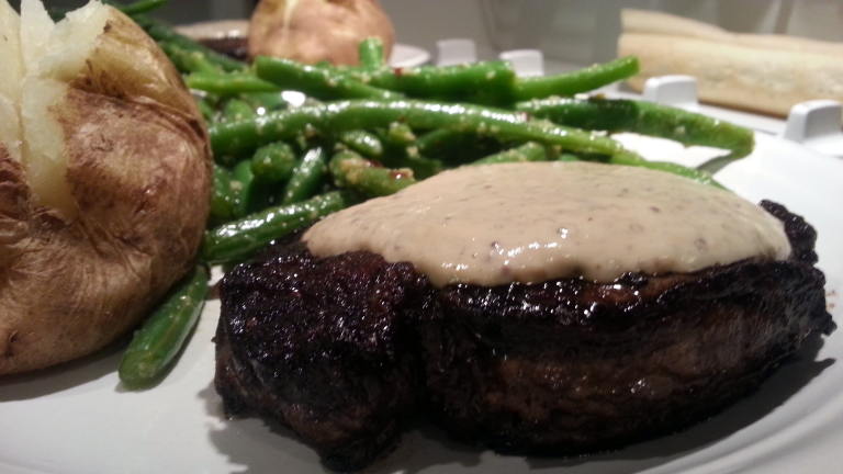 Filet Mignon With Whiskey Cream Sauce Created by ohcarie