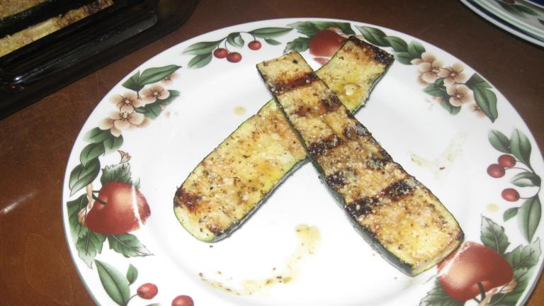 Grilled Zucchini With Garlic and Lemon Butter Baste Created by MomLuvs6