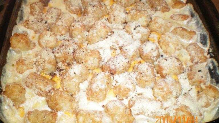 Cheesy Sausage Tater Tots - Topped Casserole created by CoffeeB