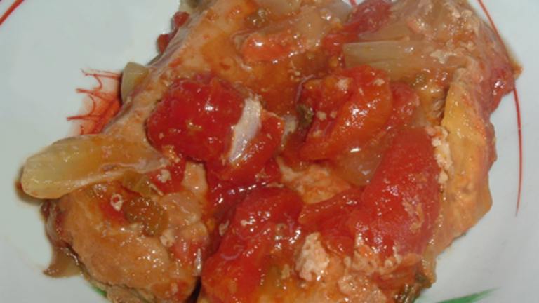Crock Pot Tomato Pork Chops created by Bergy