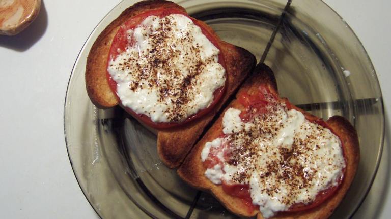 My Awesome Cottage Cheese Tomato Sandwich Created by kate09