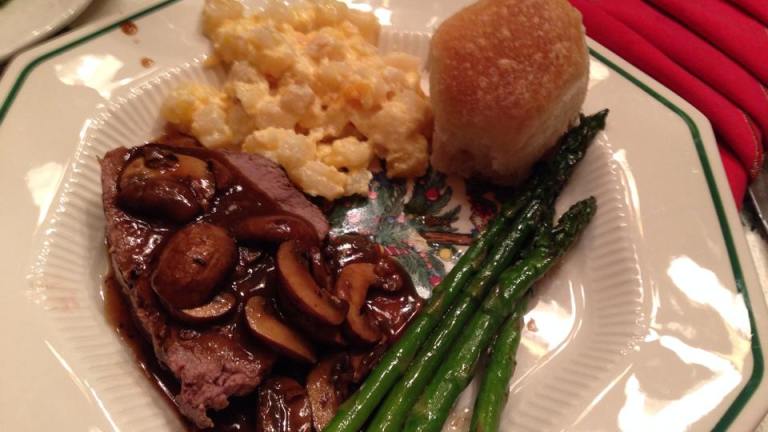 Classic Tenderloin With Balsamic Portabella Sauce Created by Cook4_6