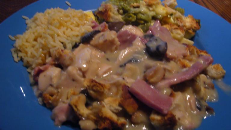Chicken, Ham and Mushroom Dish Created by Perfect Pixie