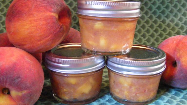 Peach Freezer Jam created by Seasoned Cook
