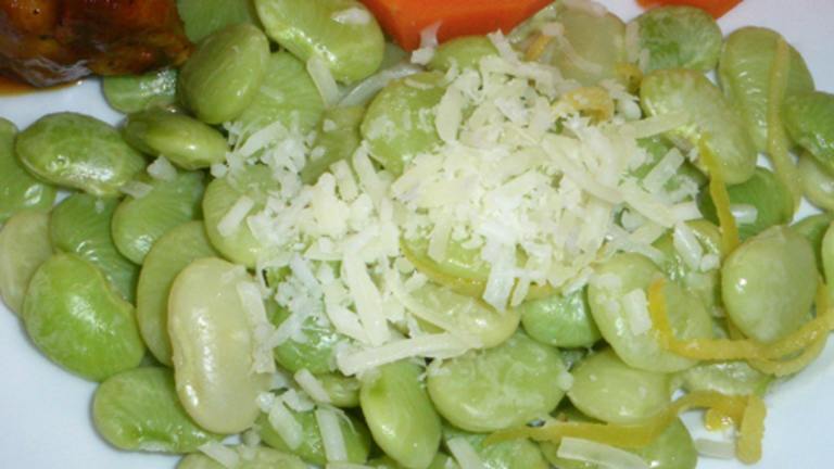 Lemony Lima Beans With Parmesan Created by Bergy