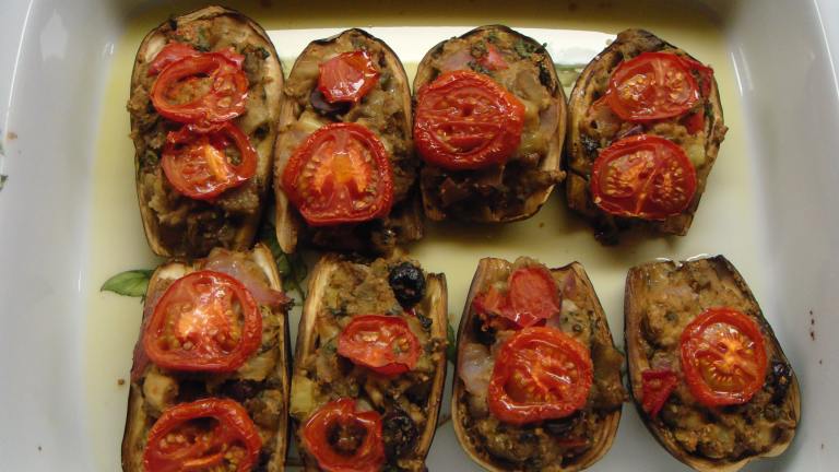 Stuffed Eggplant (Aubergine) created by Chef Alessandra