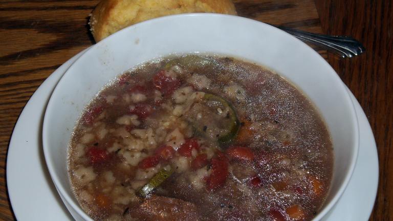 Slow Cooker Minestrone Soup Created by morgainegeiser