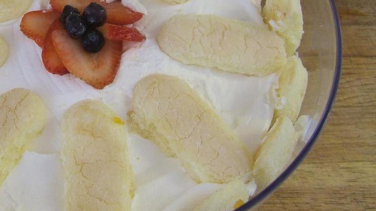 Summerberry Ladyfinger Trifle Created by boy named Sous
